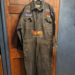 Stylish Patch Work Coverall / Mechanic Suit  - For Fashion or Work Gear